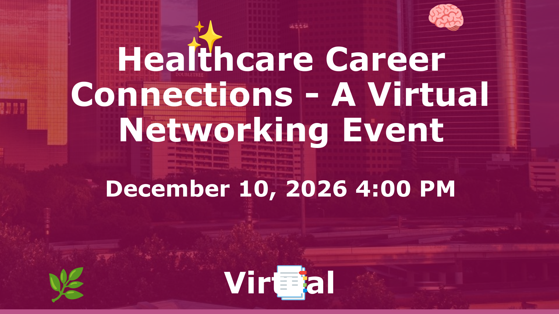 Healthcare Career Connections - A Virtual Networking Event event image